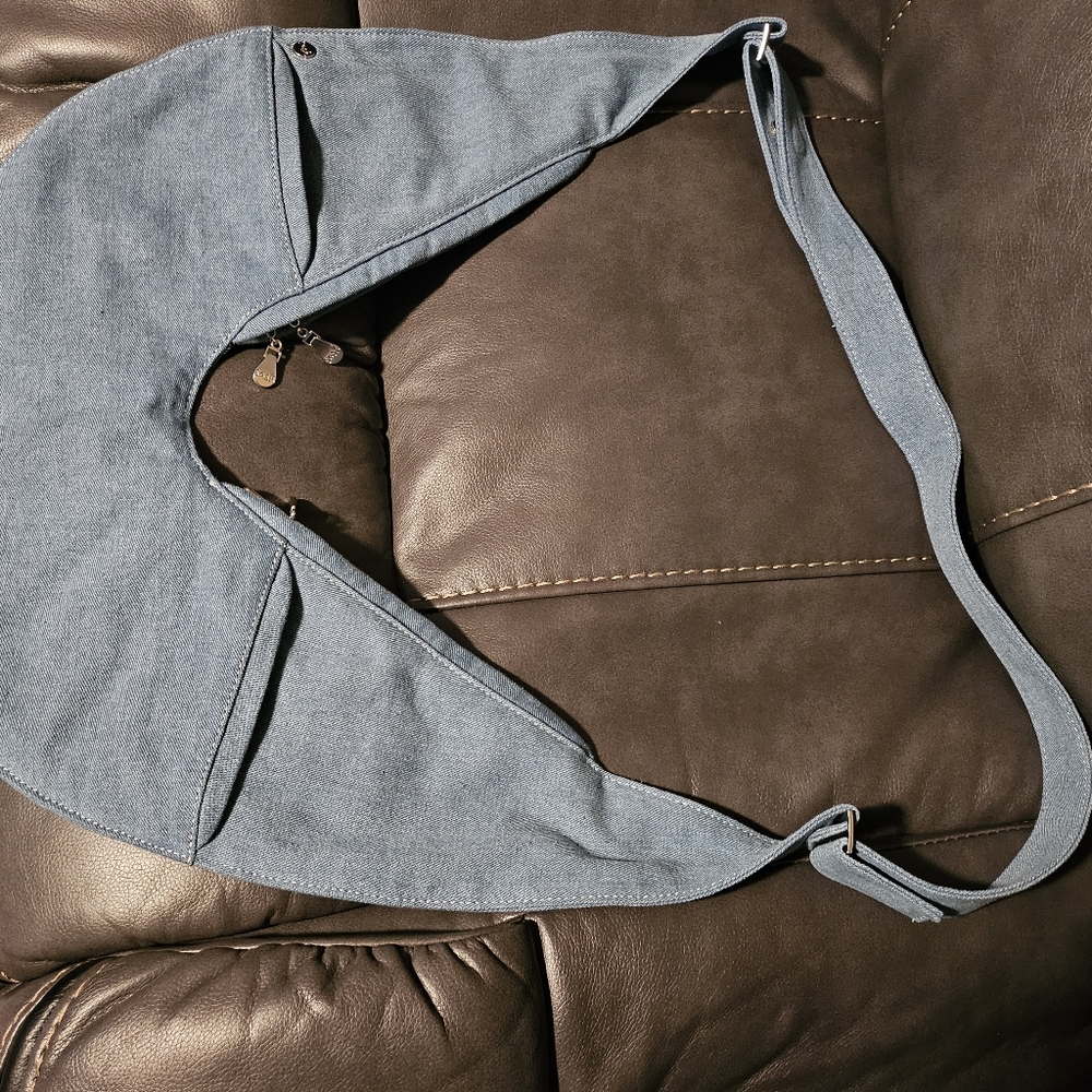 LIMITED EDITION LIGHT DENIM SASH BAG.  NWOT
